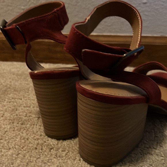 Universal threads rust chunky heels New 9.5! Suede like - Picture 4 of 12